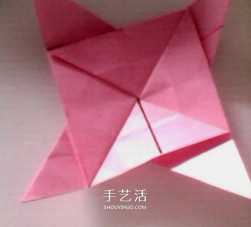 簡(jiǎn)單紙玫瑰花的折法 像是還未完全綻放的結(jié)構(gòu) -  rpnrmr.com