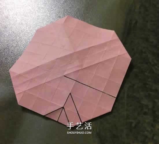 便簽紙折花的教程 迷你玫瑰花手工折紙圖解 -  rpnrmr.com