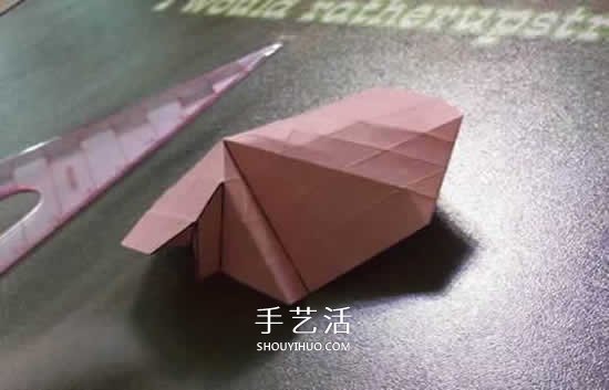 便簽紙折花的教程 迷你玫瑰花手工折紙圖解 -  rpnrmr.com