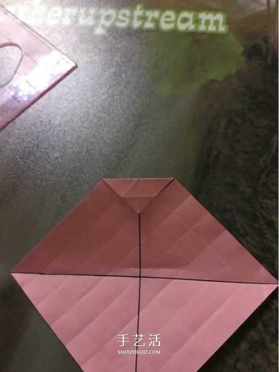便簽紙折花的教程 迷你玫瑰花手工折紙圖解 -  rpnrmr.com