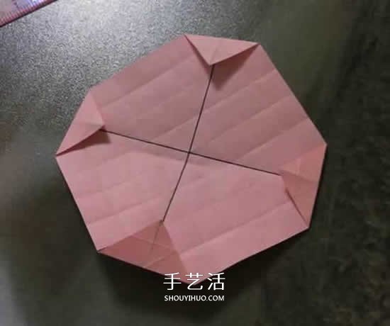 便簽紙折花的教程 迷你玫瑰花手工折紙圖解 -  rpnrmr.com