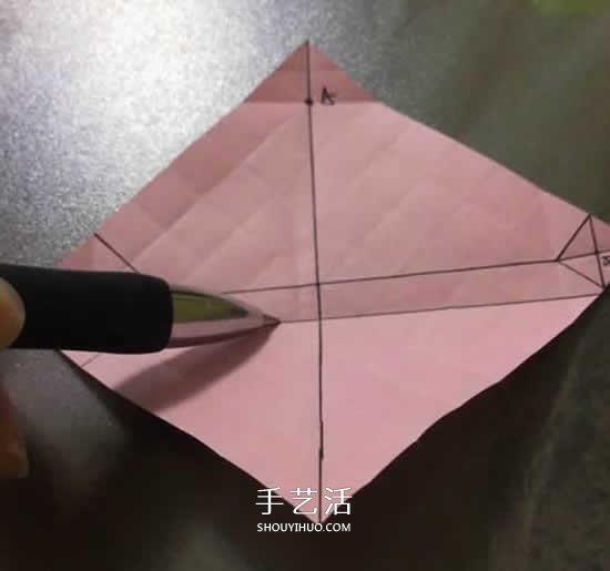 便簽紙折花的教程 迷你玫瑰花手工折紙圖解 -  rpnrmr.com