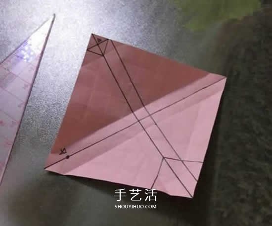便簽紙折花的教程 迷你玫瑰花手工折紙圖解 -  rpnrmr.com