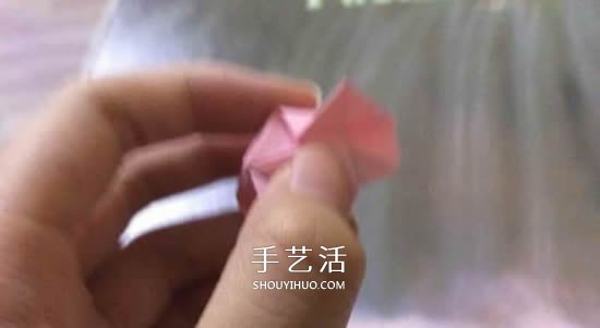 便簽紙折花的教程 迷你玫瑰花手工折紙圖解 -  rpnrmr.com