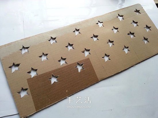 瓦楞紙做漂亮星星燈飾 改造成燈籠也很簡(jiǎn)單 -  rpnrmr.com