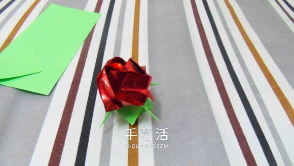 手工折紙花托的教程 可以完美搭配川崎玫瑰 -  rpnrmr.com