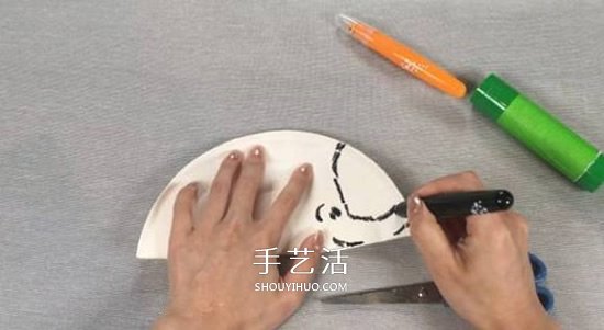 幼兒園簡(jiǎn)單小手工 用紙餐盤做可愛小刺猬方法 -  rpnrmr.com