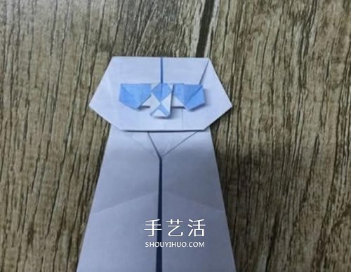 折紙站立大熊貓的圖解教程 可愛的卡通形象 -  rpnrmr.com