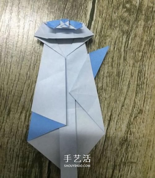 折紙站立大熊貓的圖解教程 可愛的卡通形象 -  rpnrmr.com