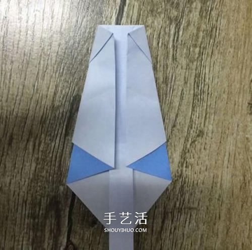 折紙站立大熊貓的圖解教程 可愛的卡通形象 -  rpnrmr.com