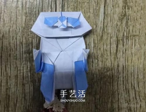 折紙站立大熊貓的圖解教程 可愛的卡通形象 -  rpnrmr.com