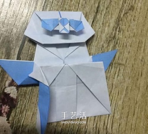 折紙站立大熊貓的圖解教程 可愛的卡通形象 -  rpnrmr.com