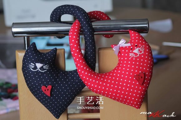 情侶貓咪公仔的制作方法 浪漫布藝情人節(jié)禮物 -  rpnrmr.com