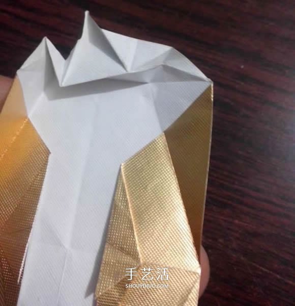 煙盒紙廢物利用 手工折紙立體貓頭鷹圖解步驟 -  rpnrmr.com