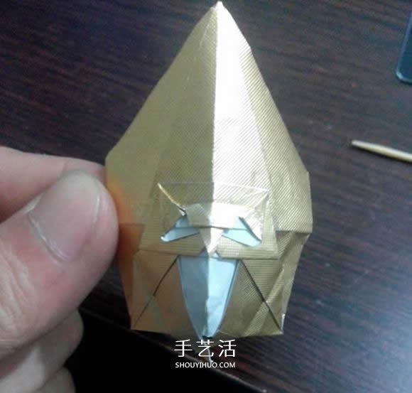 煙盒紙廢物利用 手工折紙立體貓頭鷹圖解步驟 -  rpnrmr.com
