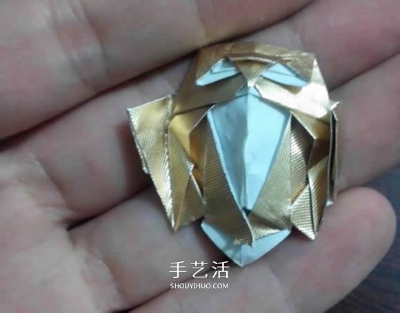 煙盒紙廢物利用 手工折紙立體貓頭鷹圖解步驟 -  rpnrmr.com