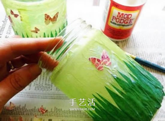 小小蝴蝶迎著晨光飛舞 自制玻璃瓶燈籠的方法 -  rpnrmr.com