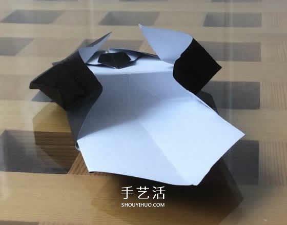 爬行大熊貓的折紙步驟圖解 憨態(tài)可掬很可愛~ -  rpnrmr.com