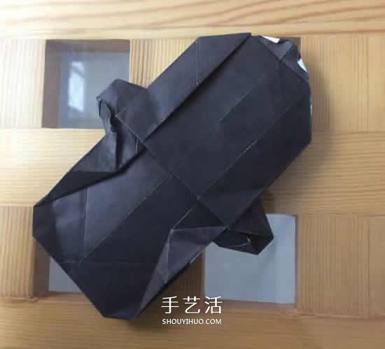 爬行大熊貓的折紙步驟圖解 憨態(tài)可掬很可愛~ -  rpnrmr.com