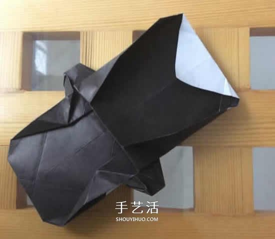 爬行大熊貓的折紙步驟圖解 憨態(tài)可掬很可愛~ -  rpnrmr.com