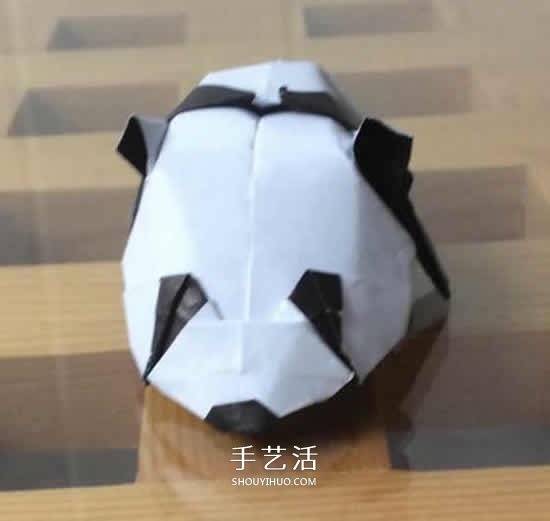 爬行大熊貓的折紙步驟圖解 憨態(tài)可掬很可愛~ -  rpnrmr.com
