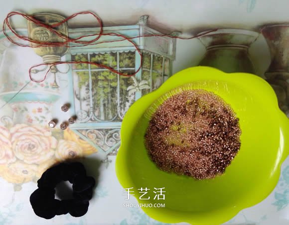 普通發(fā)圈改造教程 DIY好看串珠發(fā)圈的方法 -  rpnrmr.com
