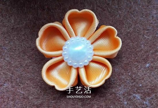 絲帶手工制作梅花圖解 做成漂亮的胸花或發(fā)飾 -  rpnrmr.com