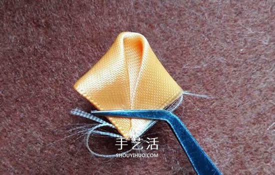 絲帶手工制作梅花圖解 做成漂亮的胸花或發(fā)飾 -  rpnrmr.com