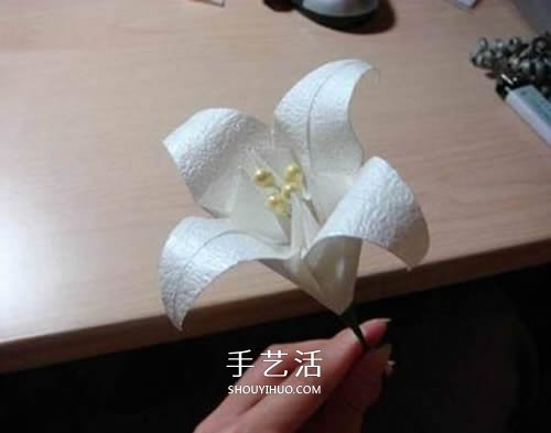 寓意百年好合！ 美麗紙百合花的折疊方法圖解 -  rpnrmr.com