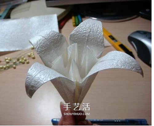 寓意百年好合！ 美麗紙百合花的折疊方法圖解 -  rpnrmr.com
