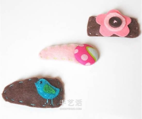 做一個兒童發(fā)夾 簡單手工布藝卡通發(fā)夾DIY -  rpnrmr.com