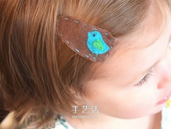做一個兒童發(fā)夾 簡單手工布藝卡通發(fā)夾DIY -  rpnrmr.com
