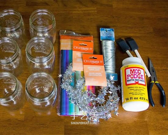 簡單又漂亮的玻璃瓶燈籠手工制作圖解教程 -  rpnrmr.com