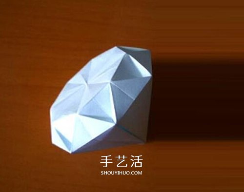 情人節(jié)做一個(gè)小禮物 手工折紙立體鉆石的折法 -  rpnrmr.com