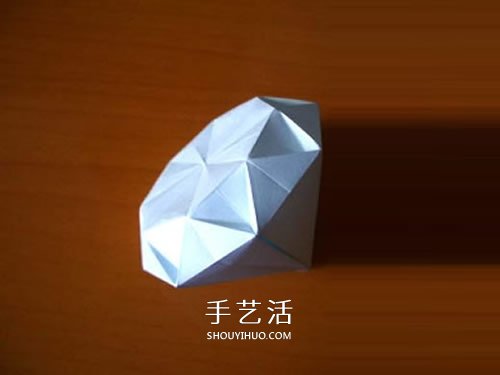 情人節(jié)做一個(gè)小禮物 手工折紙立體鉆石的折法 -  rpnrmr.com