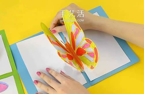 蝴蝶賀卡的制作方法 立體蝴蝶賀卡怎么做圖解 -  rpnrmr.com