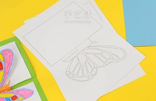 蝴蝶賀卡的制作方法 立體蝴蝶賀卡怎么做圖解 -  rpnrmr.com