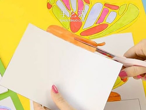 蝴蝶賀卡的制作方法 立體蝴蝶賀卡怎么做圖解 -  rpnrmr.com