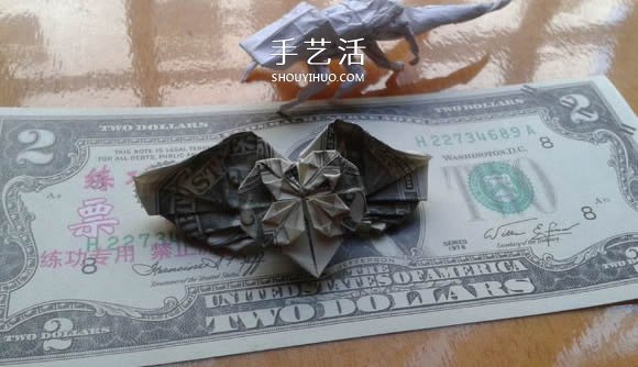 花心天使心的折法圖解 好看美元折紙愛(ài)心教程 -  rpnrmr.com