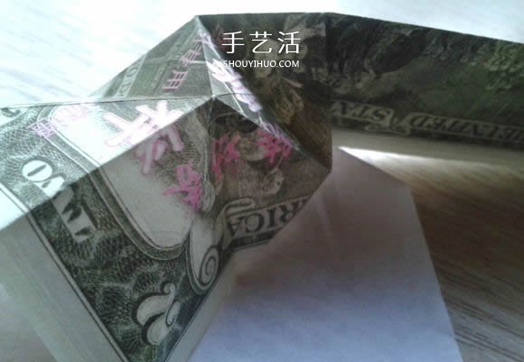 花心天使心的折法圖解 好看美元折紙愛(ài)心教程 -  rpnrmr.com