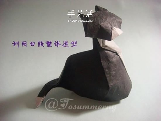 貓奴還不快來(lái)拜見(jiàn)！坐姿立體貓咪的折紙圖解 -  rpnrmr.com