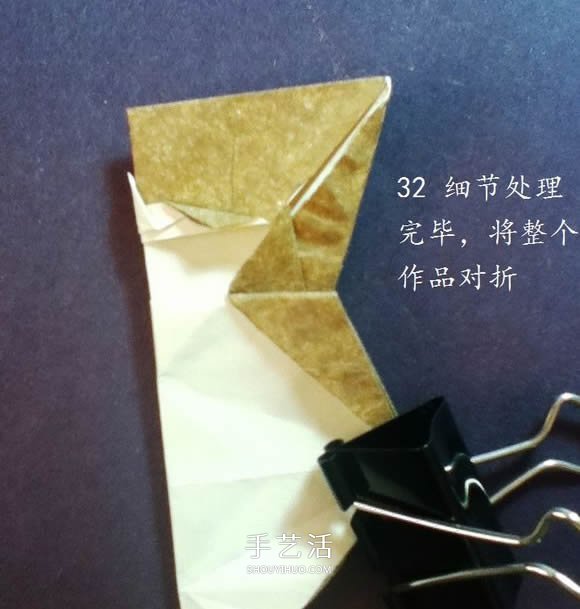 把貓貓“戴”身邊！貓頭戒指的折紙方法圖解 -  rpnrmr.com