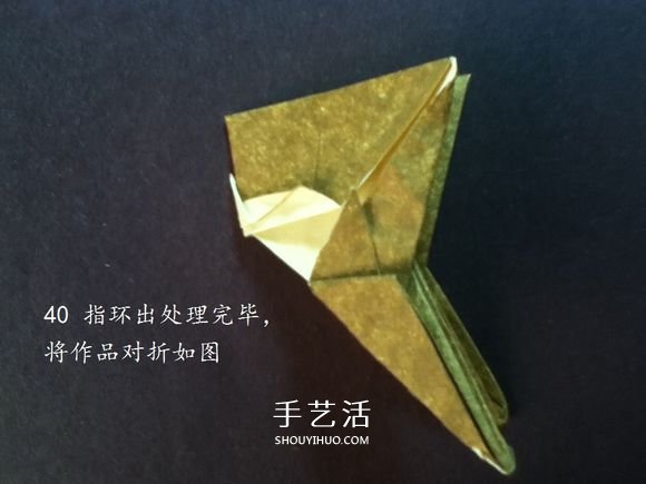 把貓貓“戴”身邊！貓頭戒指的折紙方法圖解 -  rpnrmr.com