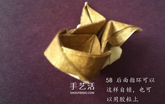 把貓貓“戴”身邊！貓頭戒指的折紙方法圖解 -  rpnrmr.com
