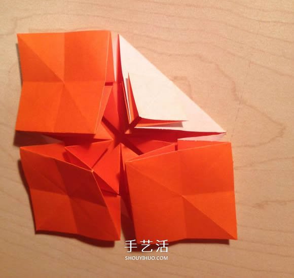 立體組合刺球的折法 帶刺花球的折紙圖解 -  rpnrmr.com