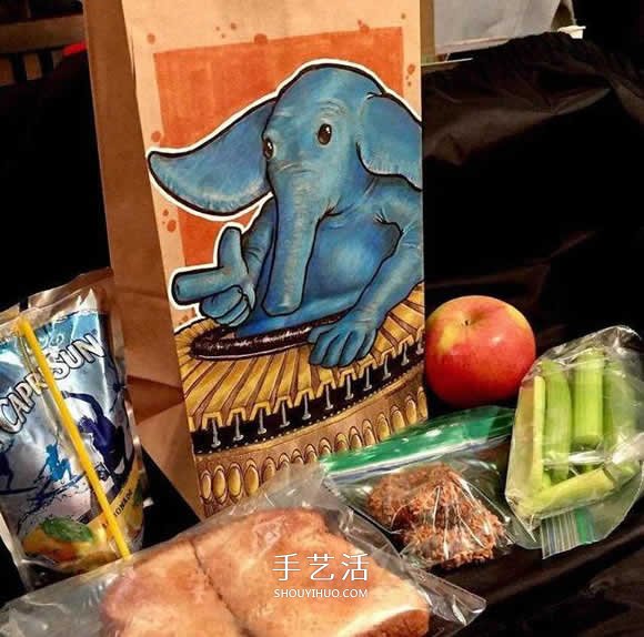 為了幫內(nèi)向的兒子 爸爸手繪550個(gè)愛(ài)心午餐袋 -  rpnrmr.com