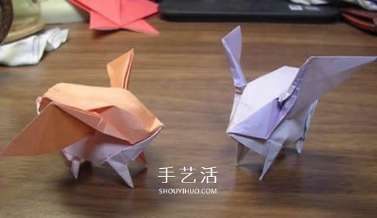 可愛的數(shù)碼寶貝巴達獸的折紙方法圖解教程 -  rpnrmr.com