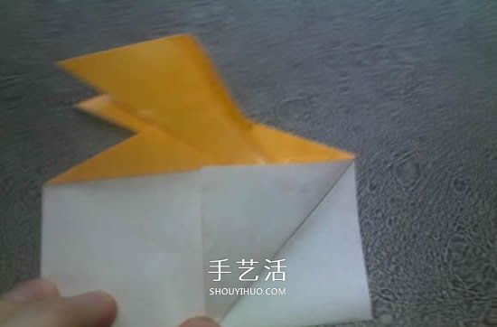 可愛的數(shù)碼寶貝巴達獸的折紙方法圖解教程 -  rpnrmr.com