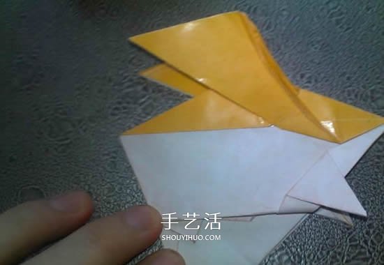 可愛的數(shù)碼寶貝巴達獸的折紙方法圖解教程 -  rpnrmr.com