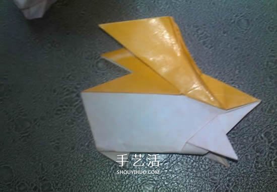 可愛的數(shù)碼寶貝巴達獸的折紙方法圖解教程 -  rpnrmr.com